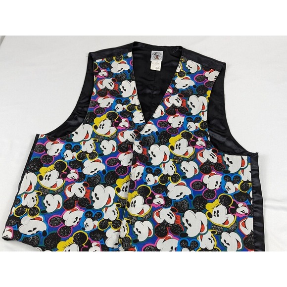 Disney Suit Vest Size‎ Medium Mickey Mouse Womans Vintage Minnie Sleeveless - Picture 1 of 8